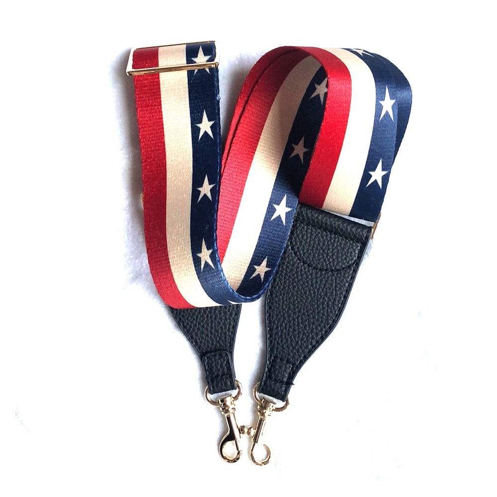 Red white and blue crossbody guitar strap🇺🇸